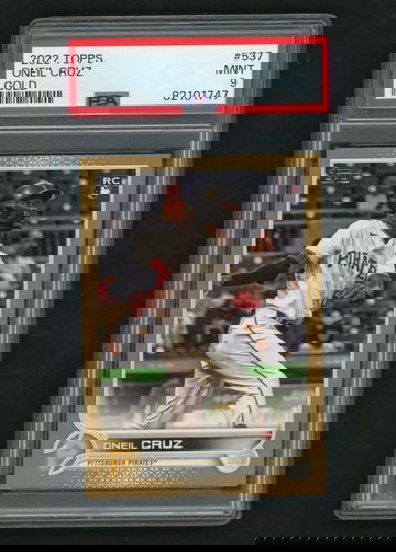 2022 Topps Gold O'Neil Cruz #537 RC PSA 9