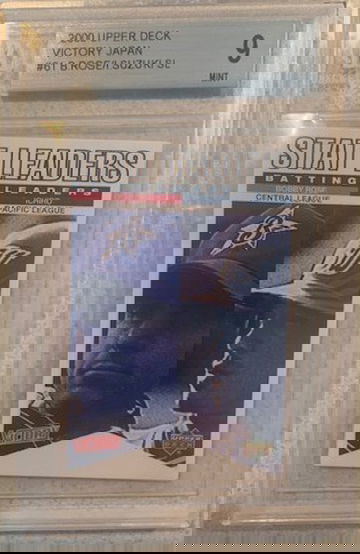 2000 Upper Deck Victory Japan Ichiro Suzuki Rookie Card Stat Leaders BGS 9