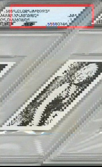 1969 GLOBE IMPORTS MARILYN MONROE 6 OF DIAMONDS PSA 7 CENTERED NEAR MINT RARE