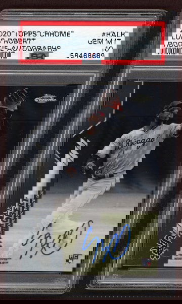 Luis Robert 2020 Topps Chrome Luis Robert PSA 10 Auto