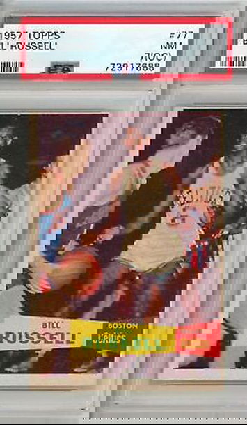 1957 Topps Bill Russell Rookie #77 PSA 7 (OC) P1346