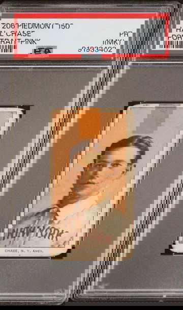 1909-11 T206 Piedmont 150 Tobacco Hal Chase Portrait-Pink PSA 1 MK #91933402