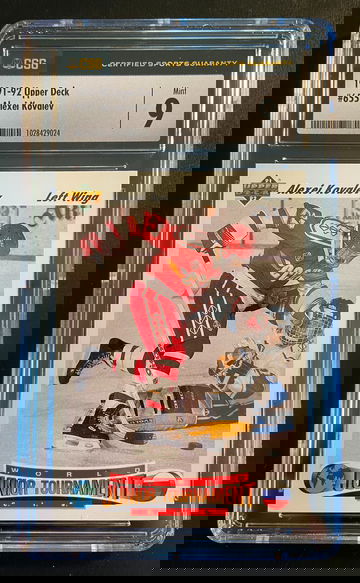 1991-92 Upper Deck Alexei Kovalev Rookie Graded Mint Clean