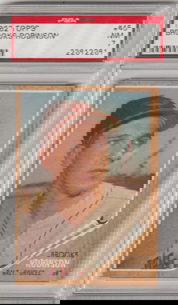 1962 Topps #45 Hall of Famer Brooks Robinson - NM 7 (Near Mint)