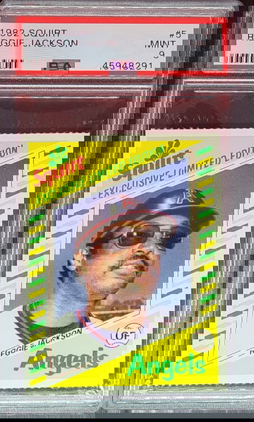 1982 Squirt #5 Reggie Jackson PSA Mint 9