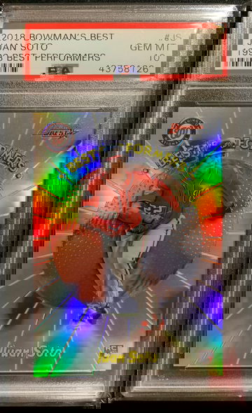 2018 Bowman’s Best Juan Soto 1998 Best Performers PSA 10