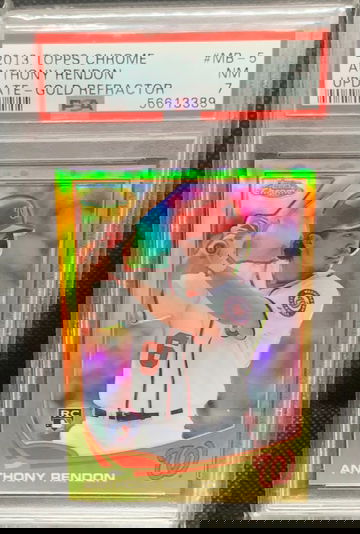 2013 Topps Chrome Anthony Rendon Rookie Gold Refractor /249 PSA 7