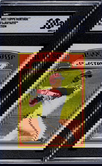 2021 Topps Heritage #36 Juan Soto In Action SGC 10