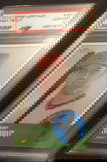 Mike Trout Heritage 2012 Rookie PSA 10