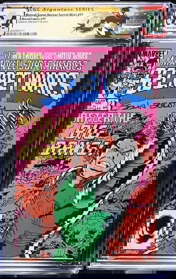 Marvel Super Heroes Secret Wars #12 | CGC Signature Series 9.4 with Custom Label | Signed by: John Beatty