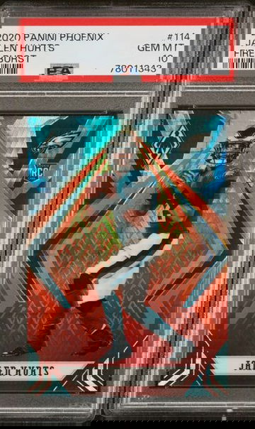 2020 PANINI PHOENIX FIRE BURST ROOKIE RC - JALEN HURTS #114 - PSA 10