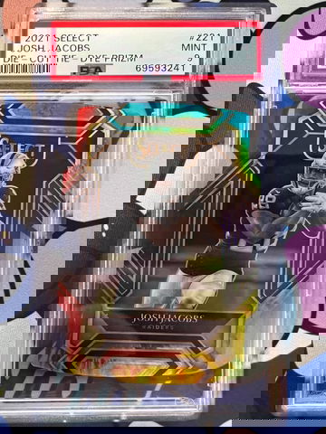 2021 Select Josh Jacobs Die-Cut Tie Die Prizm