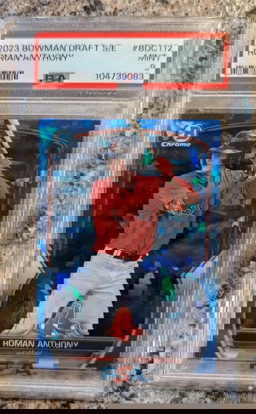 2023 Bowman Chrome Draft Roman Anthony Sapphire PSA 9
