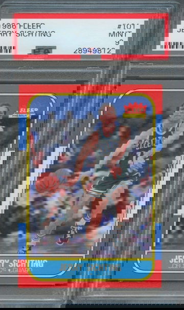 1986 Fleer JERRY SICHTING #101 PSA 9 MINT