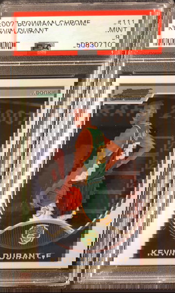 2007 Bowman Chrome Kevin Durant /2999 PSA 9