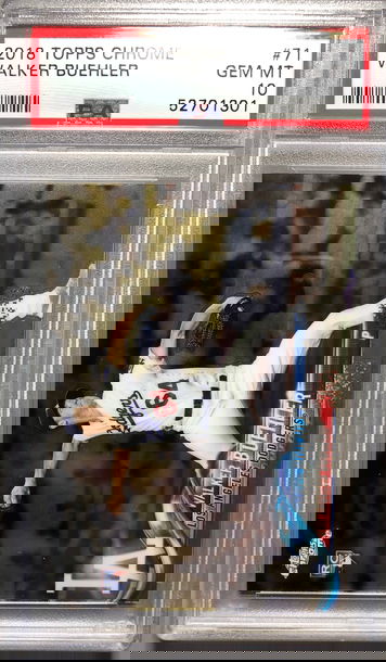 Walker Buehler 2018 Topps Chrome Rookie PSA 10 