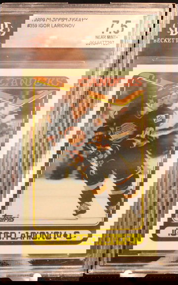 1990 Topps Tiffany Igor Larionov (RC) #359 BGS 7.5