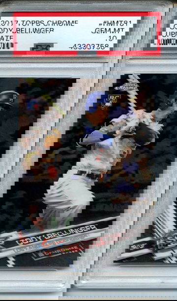 2017 Topps Chrome Update Cody Bellinger #HMT81 PSA Gem Mint 10