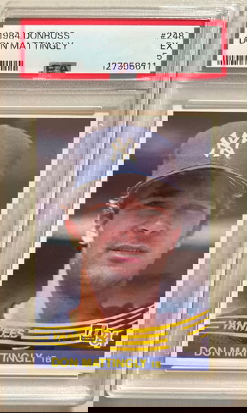 1984 DONRUSS #248 DON MATTINGLY RC EX PSA 5