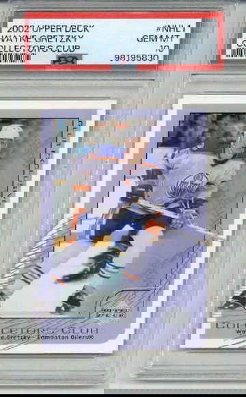 2002 UPPER DECK COLLECTOR'S CLUB #NHL1 WAYNE GRETZKY OILERS PSA 10 LOW POP