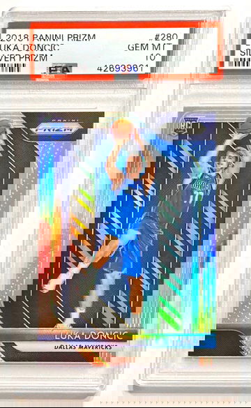 2018 Panini Prizm Luka Doncic #280 Silver Prizm Rookie PSA 10 Gem Mint