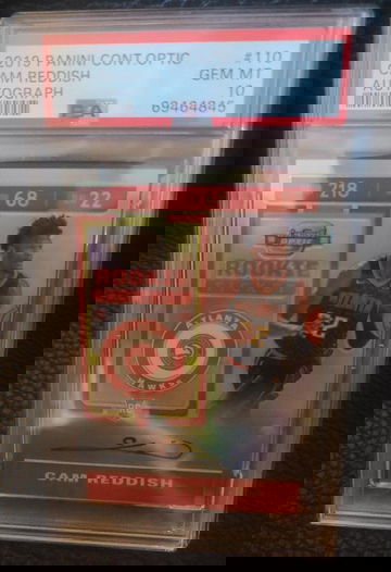 2019 Panini Optic Cam Reddish Auto Psa 10