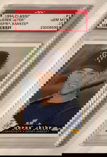 1994 Classic #1 DEREK JETER TAMPA YANKEES GEM-MT 10
