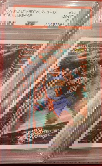 1993 Upper Deck Pro View 3D Isiah Thomas Playground Legends PSA 9