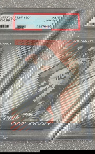 2000 Leaf Limited Tom Brady PSA 8 /350