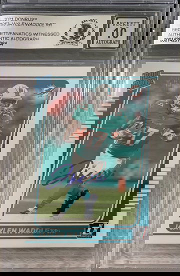 2021 Donruss Rated Rookie Optic Jaylen Waddle AUTO 