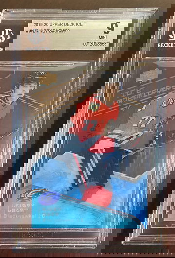2019-20 Upper Deck Ice Premieres Kirby Dach RC #142 45/99 BGS 9 Mint 