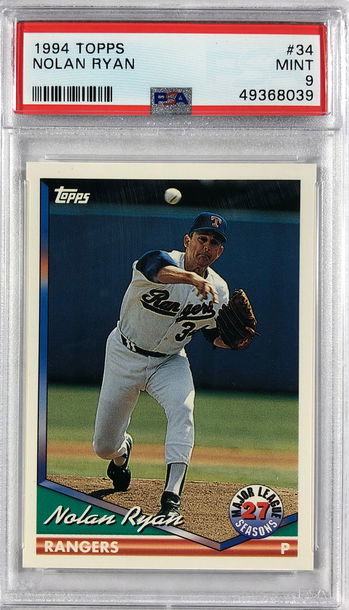 1994 Topps Nolan Ryan #34 PSA 9 MINT