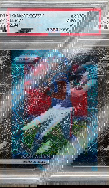 2018 Panini Prizm Josh Allen Rookie RC Lazer Blue PSA 9 MINT