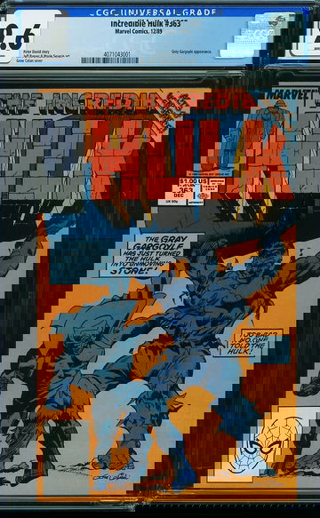 INCREDIBLE HULK #363, CGC 9.6 NM+