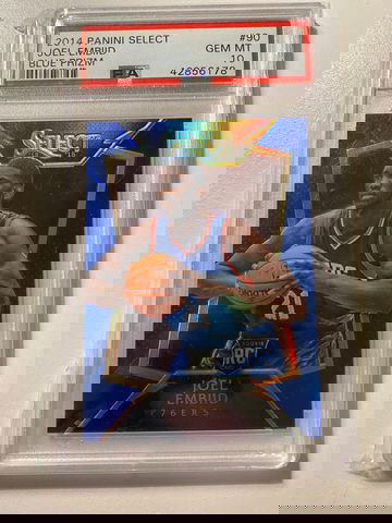 2014 Select Blue Prizm /249 Joel Embiid PSA 10