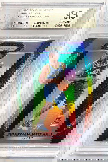 2017-18 Panini Prizm Donovan Mitchell Silver BGS 9.5