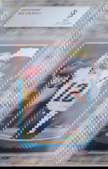 2000 Bowman Tom Brady BGS 9