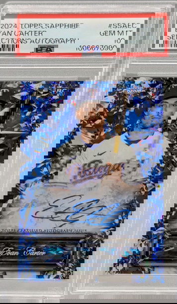 2024 Topps Sapphire #SSAEC Evan Carter RC