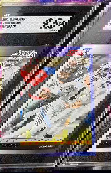 2021 Panini Score TB8 Zach Wilson '91 Throwback SGC 9.5