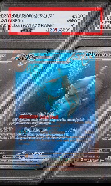 2023 Pokemon Scarlet and Violet 151 Special Illustration Rare Blastoise Ex #200 PSA 9