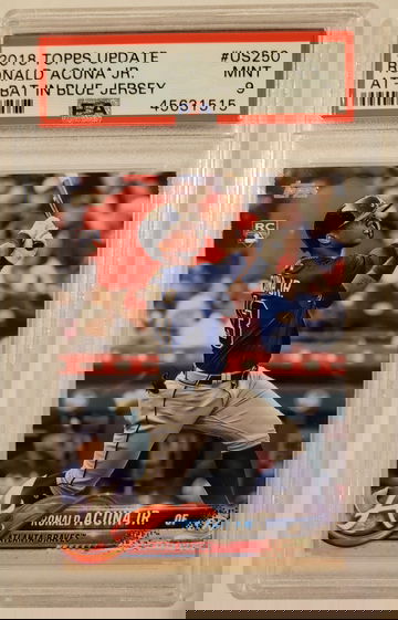 2018 Topps Update Ronald Acuna Jr #US250 PSA 9 Mint