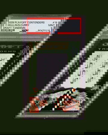 2009-10 Playoff Contenders Stephen Curry ROOKIE PSA 9 Panini Warriors #19 Draft Tandems Chris Mullin