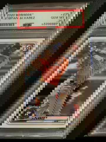 2020 Bowman Yordan Alvarez Psa 10 Gem Mint