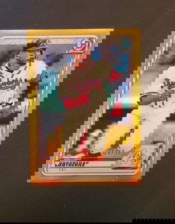 William Contreras 2020 Bowman Chrome True Gold 35/50 Braves Brewers