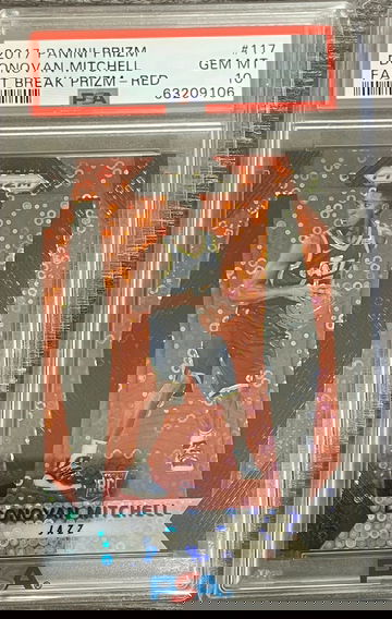 Donovan Mitchell Fast Break Red /125 PSA 10