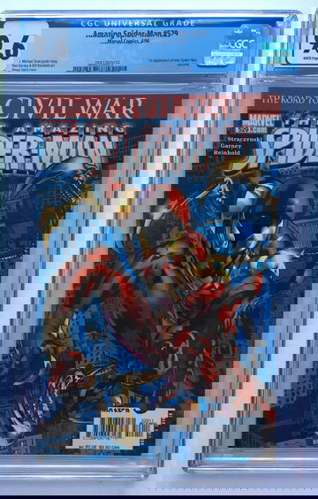 AMAZING SPIDER-MAN #529 CGC 9.6 1st IRON SPIDER-SUIT FREE S/H.