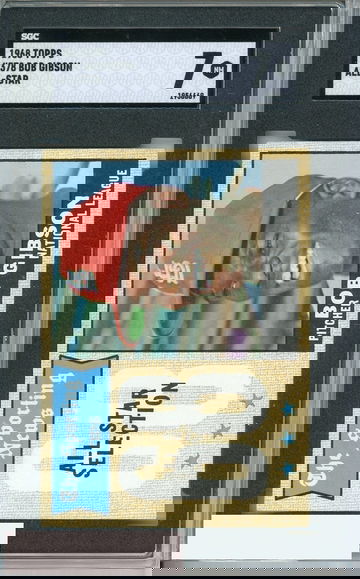 1968 TOPPS BOB GIBSON #378 SGC 7