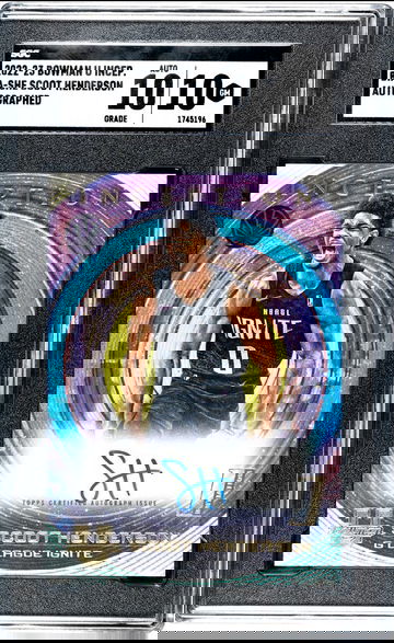 2022 Bowman U Inception Scoot Henderson Autograph BIA-SHE G-League Unite