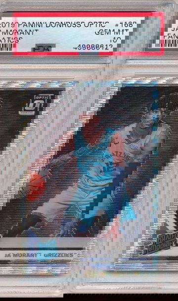 2019-20 Optic Fanatics Silver Wave Rated Rookie Ja Morant Grizzlies PSA 10 Gem