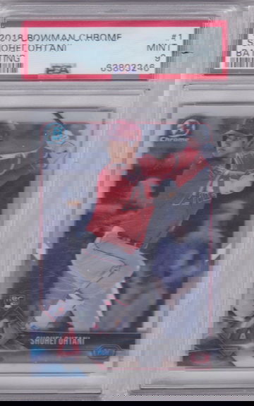 2018 Bowman Chrome Shohei Ohtani #1 Batting PSA 9 MINT